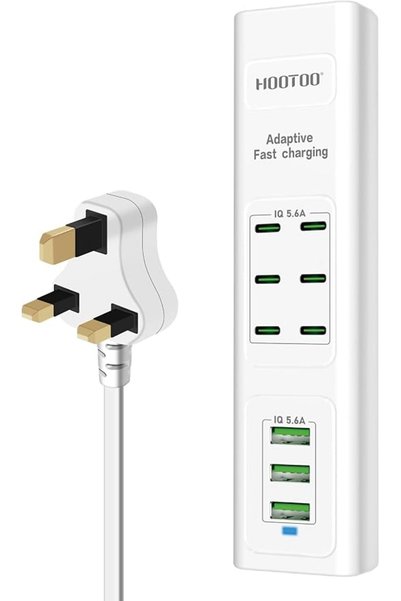 Generic Nine-Port Multi-Use Charging Station (6 Type C & 3 USB) Wall Plug Ext...