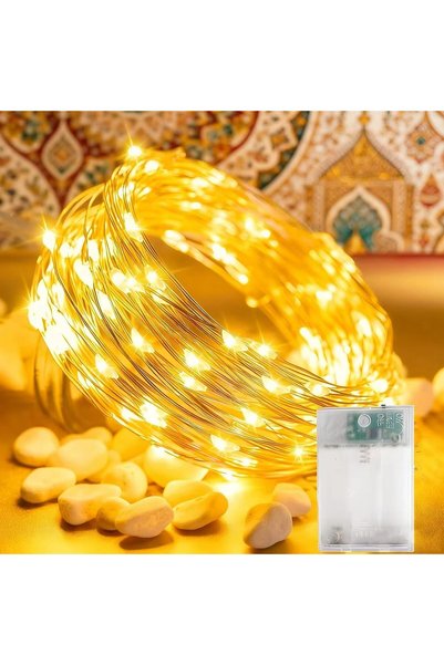 Chocisong (1 Piece)5M Battery Powered Fairy Lights Warm White Ramadan Deecor,...