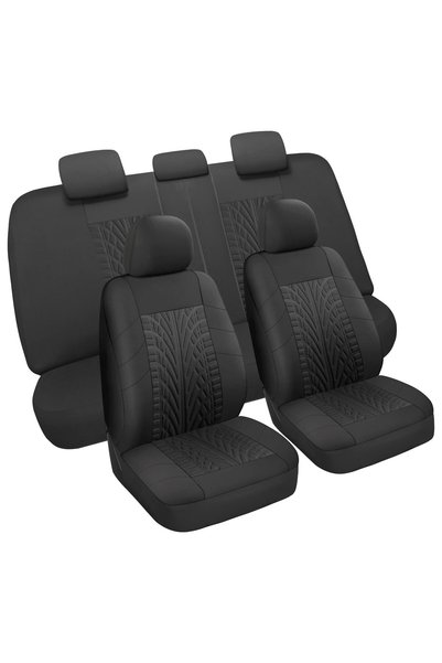 GENERAL VarCozy Car Seat Covers Full Set, Front Seat Covers And Split Rear Be...