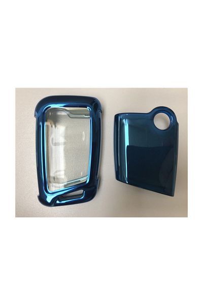 REPLAX Volkswagen Blue Plastic Keyless Start Key Case Protection Case