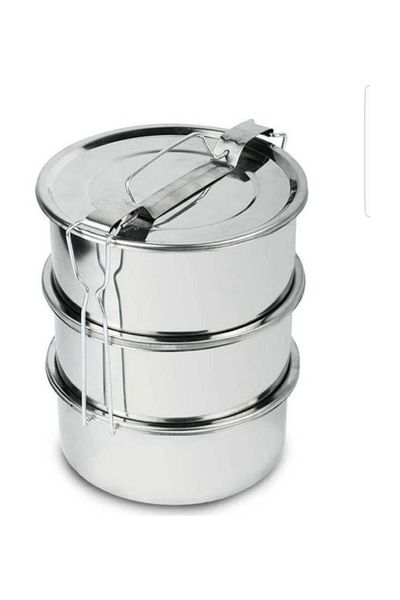 Vefa Sefer Tan Steel Storage 3 Pieces Single Large