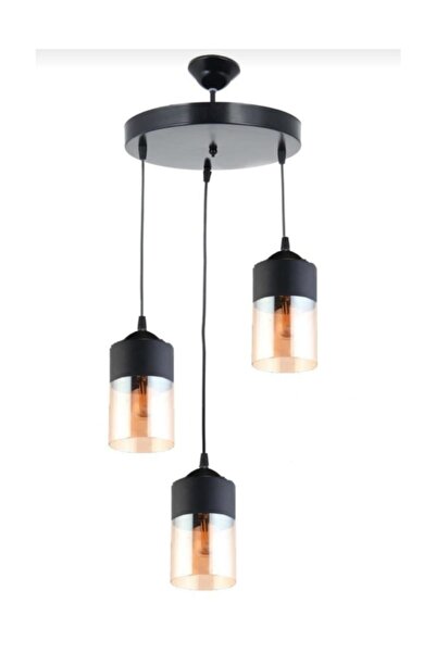 demet habek mylights Retro Üçlü Sarkıt Avize