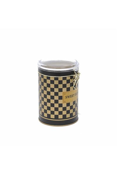 EVLE Ef117-19 Checkers Gold_swt Home Patterned Spice Bowl 1.1 Lt