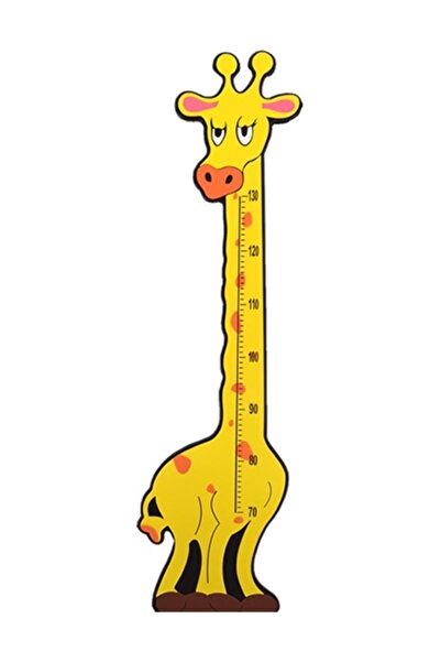 Laylay Toys Zürafa Boy Cetveli Ahşa Anaokulu  Eğitici Oyuncaklar