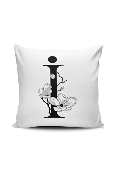 Alkan Homes غطاء وسادة مطبوع رقميًا بحرف I