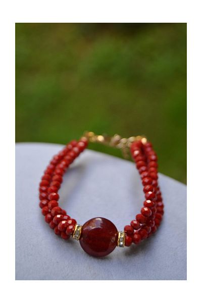 Stoneage Jewellery Jade Natural Stone Crystal Bracelet