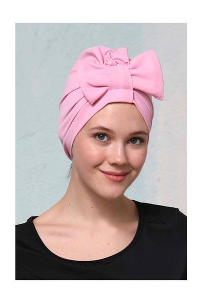 Haşema Pink Bow Sea Cap