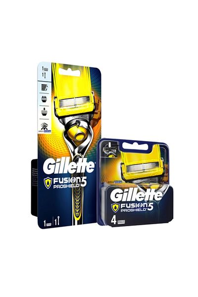 Gillette Μηχάνημα αντικατάστασης Proshield 1 και λεπίδα αντικατάστασης 4