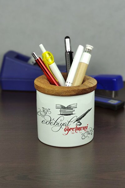 Hediyelen Suport pentru stilou din ceramică pentru profesor de literatură