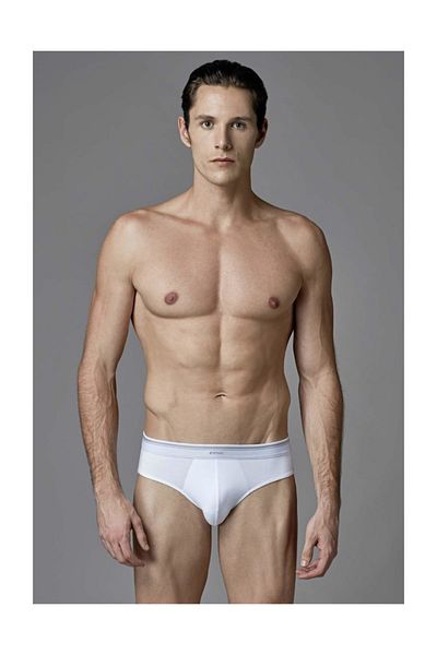 Eros Ανδρικό Compact Slip 6 Pack Λευκό S-m-l-xl-2xl-3xl 95% βαμβάκι 5% ελαστάνη