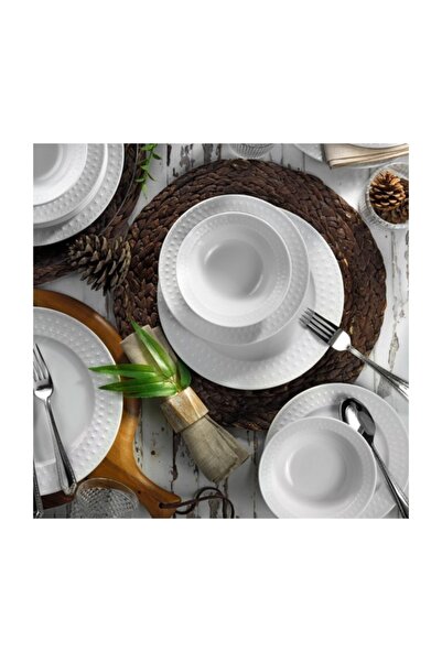 Kütahya Porselen İnci 24 Parça Yemek Takımı