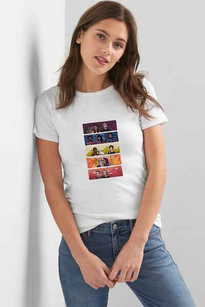 QIVI Sense8 Rainbow ženska bela majica