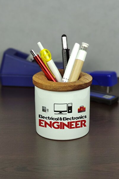 Hediyelen حامل أقلام سيراميك مهندس كهربائي وإلكتروني