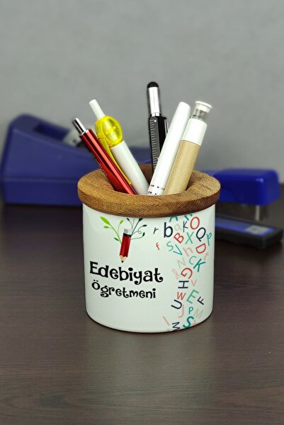 Hediyelen Literature Teacher Ceramic Pen Holder