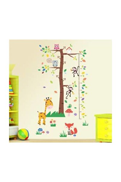 cosy home gift ملصق ديكور حائط لغرفة الأطفال على شكل زرافة وقرد ثعلب وبومة من...