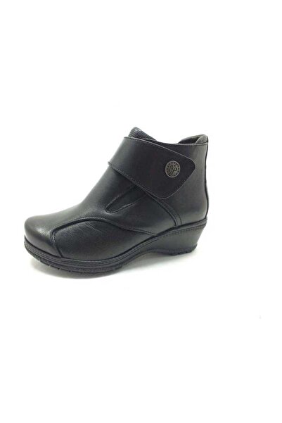 Forelli Ortopedik Comfort Cırtlı Bayan Bot - Siyah - 25651