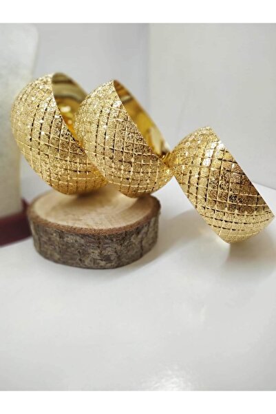 TAKI TASARIM Mega Bilezik 22 Ayar Altın Kaplama