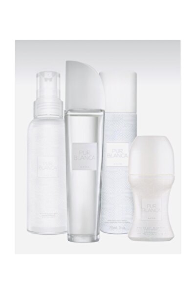 AVON Pur Blanca 4 Lü Set ( Parfüm, Deodorant, Vücut Spreyi, Roll-on )