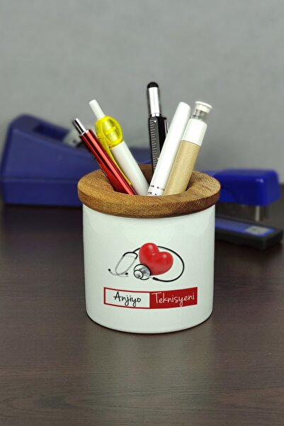Hediyelen Emergency Medical Technician Ceramic Pen Holder