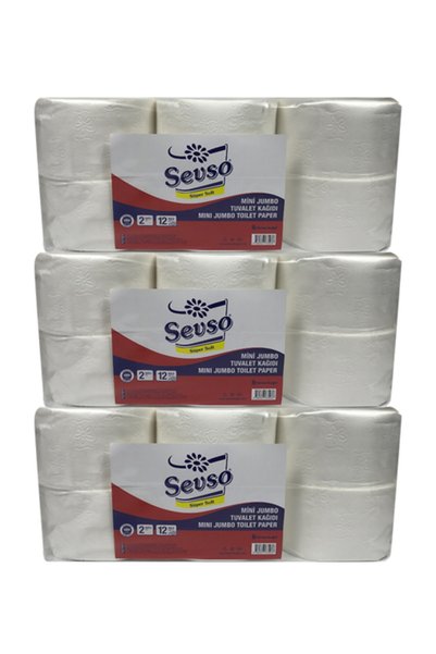 SEVSO Mini Jumbo Tuvalet Kağıdı (3 Koli 36 Rulo)