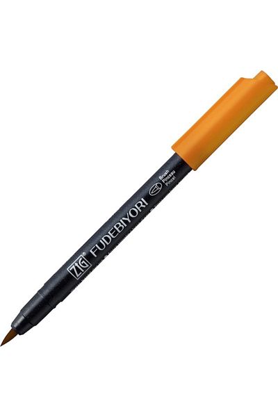 Zig Fudebiyori Brush Pen Brush Tip Pen 61 LIGHT BROWN