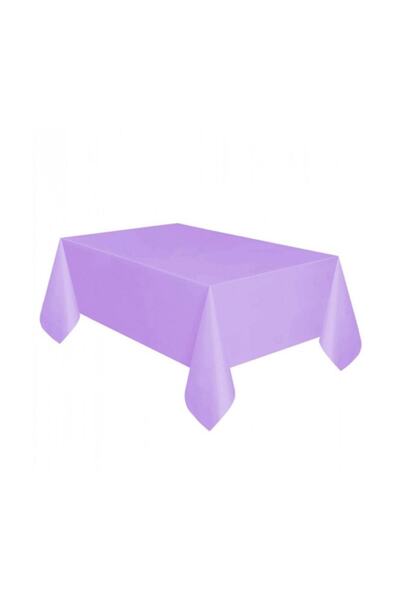 Parti Furyası مفرش طاولة بلاستيكي أرجواني سادة للاستعمال مرة واحدة