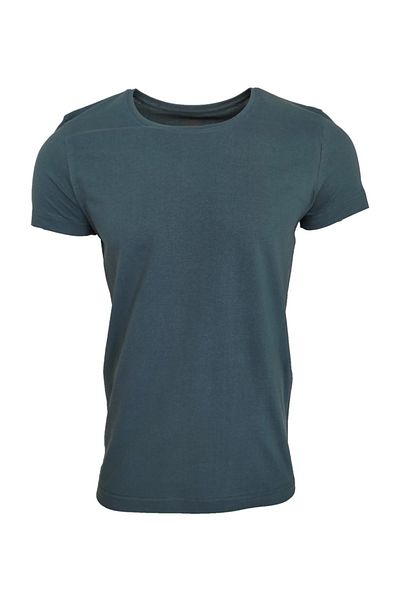 Raf Coll Μπλουζάκι Unisex Basic με κουκούλα Petrol Blue