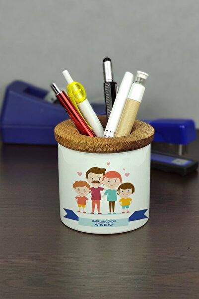 Hediyelen حامل قلم سيراميك هدية عيد الأب