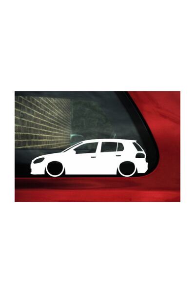 TSC ملصق زجاجي على شكل فراشة لعلبة فولكس فاجن جولف Mk6