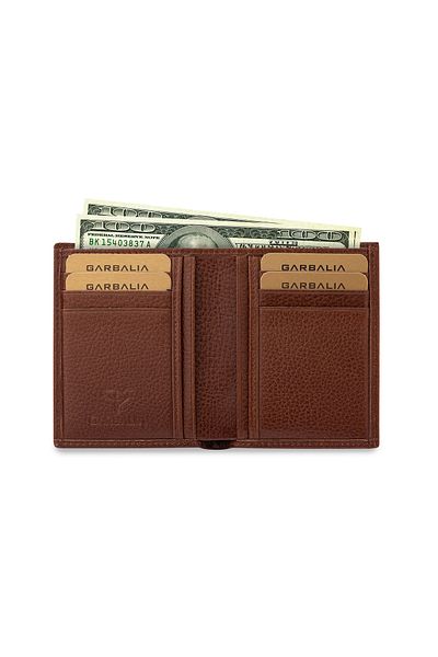 Garbalia Портфейл с държач за карти от естествена кожа Юта