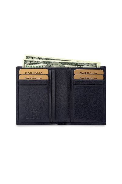 Garbalia Genuine Leather Navy Blue Men's Wallet UTAH101