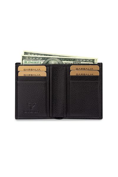 Garbalia Genuine Leather Black Men's Wallet UTAH101