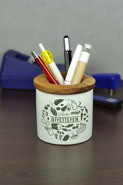 Hediyelen Suport pentru stilou din ceramică dietetician