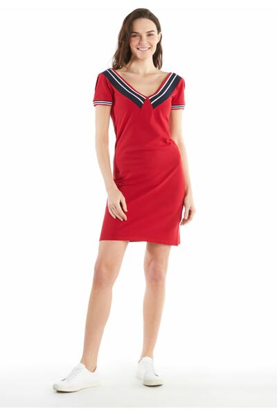 Ruck & Maul Casual V Yaka Elbise - Formula