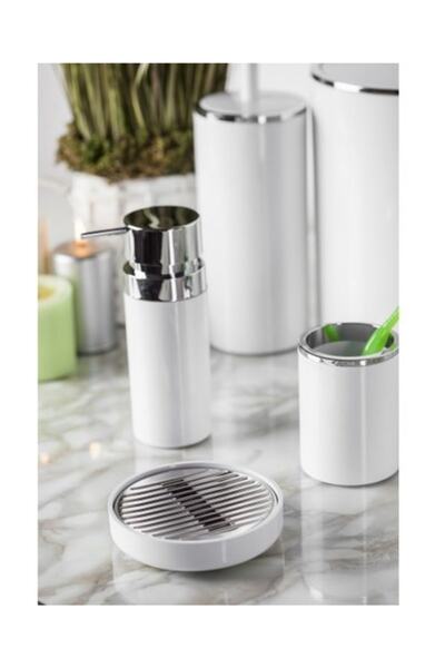 Prima Nova Lenox White Bathroom Set 5 Pieces - M-Sas03-01