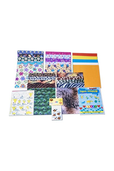 HAYAL Origami Kağıt Seti Karışık 100lü Paket - Hediyeli