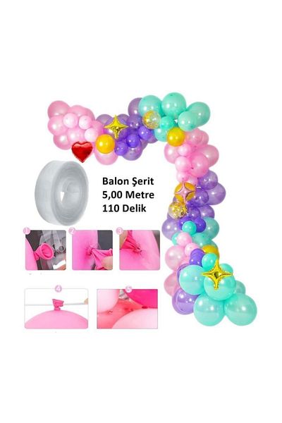 Parti Furyası 5 Meter Balloon Chain and Balloon Arch Bracket