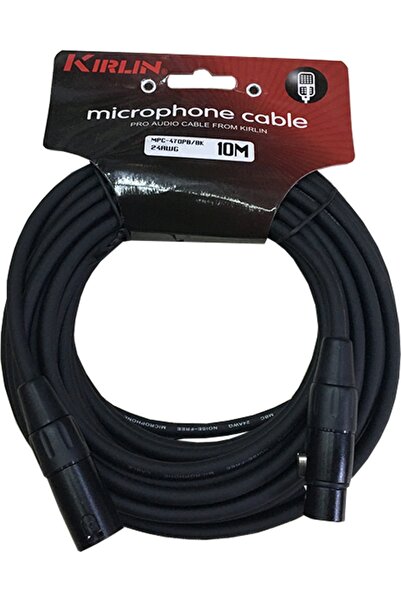 Kırlın KIRLIN MİKROFON KABLOSU MP-470 10 Metre XLR-XLR Mikrofon Kablosu