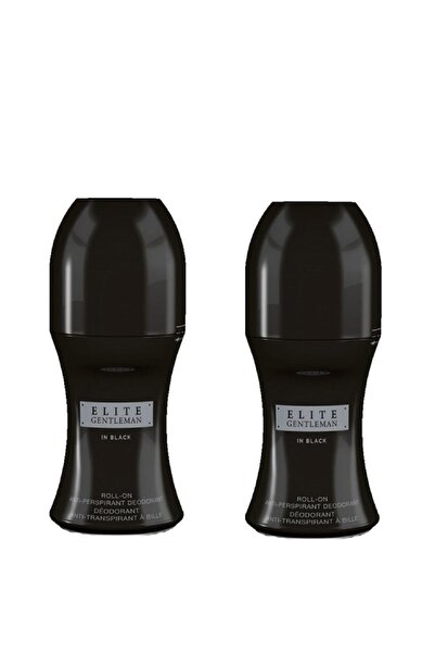 AVON Elite Gentleman In Black Erkek Antiperspirant Roll On Deodorant Ikili 50ml.