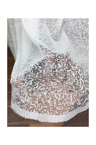 Esse Home Special Knitted Textured Tulle Curtain 100% Original Product, 200X260, Sparse Pleat, 1/2
