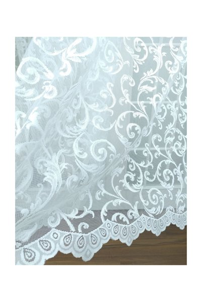 Esse Home Örme Desenli Tül Perde  550x250, Sık Pile, 1/3
