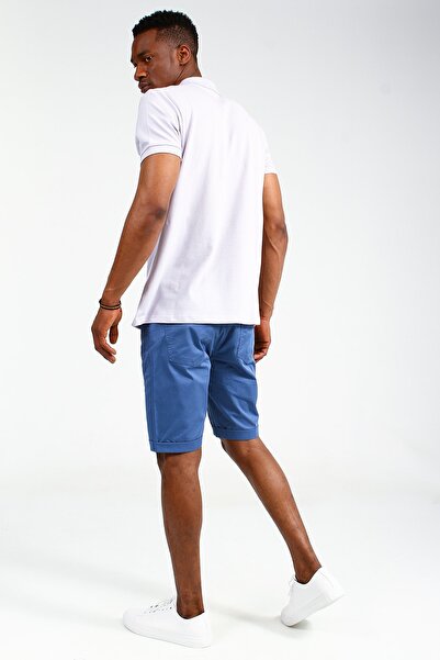 Collezione Ανδρικό μπλουζάκι με λαιμόκοψη πόλο σε λιλά χρώμα