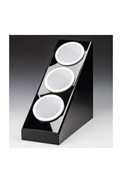 Zicco Polycarbonate Cutlery Knife Spoon 3 Piece Stand 20 X 41 X 41 cm