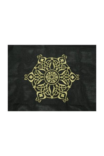 gonk Linen Keten Üzerine Nakışlı, Yemek Masası/fiskos Masası/kare Orta Sehpa Için Kare Örtü