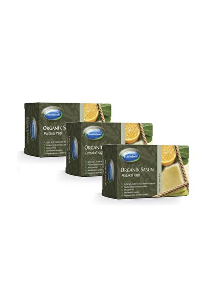 Mecitefendi 3 قطع صابون زيت البرتقال العضوي 125 جرام