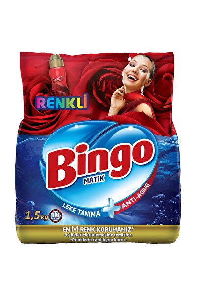 Bingo Toz Çamaşır Deterjanı 1.5 Kg Renkli