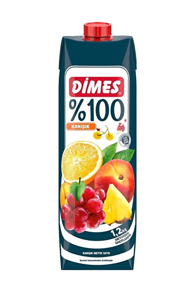 Dimes Meyve Suyu %100 1 Lt Karışık