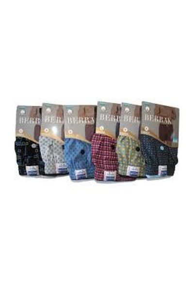 Berrak 1054 Ανδρικά βαμβακερά σλιπ μπόξερ 12 Pack