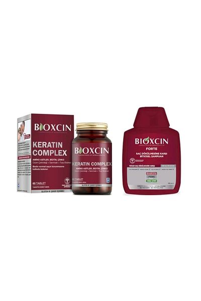 Bioxcin Keratin Complex and Forte Shampoo - 500 Mg 60 Tablets