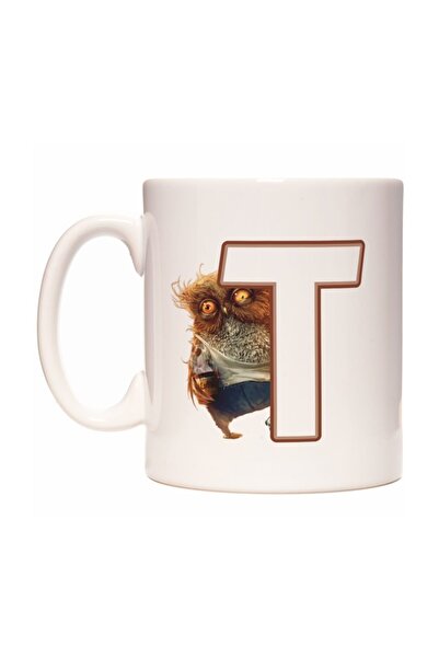 Rock'n Fox كوب قهوة بتصميم حرف T بدون نوم على شكل بومة رأسية